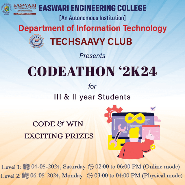 TechSaavy — The Technical Club of IT Dept, Easwari Engineering College